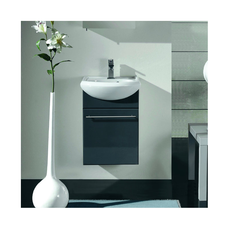Viggo 18" Wall-Mounted Single Bathroom Vanity Set, Gray