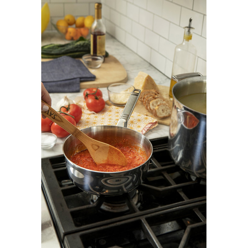 Saveur Selects 2 Quarts Stainless Steel Saute Pan with Lid