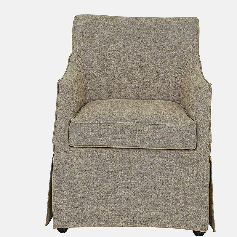 Chaise rembourrée avec accoudoirs de salle à manger