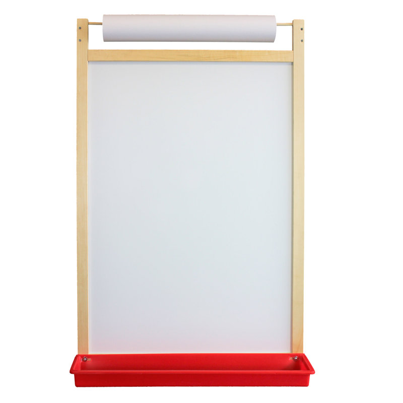 Magnetic Wall-Mounted Whiteboard with Paper Roll and Tray