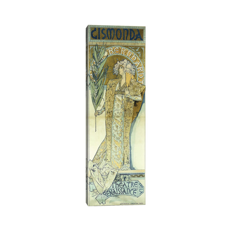 Gismonda, C.1894 by Alphonse Mucha - Wrapped Canvas Panoramic Gallery-Wrapped Canvas Giclée