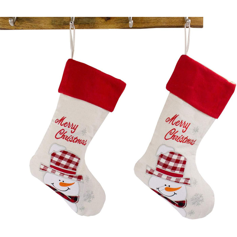 Chaussettes de Noël Merry Christmas Snowman