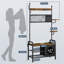 Hall Tree 109cm Wide with Bench and Shoe Storage