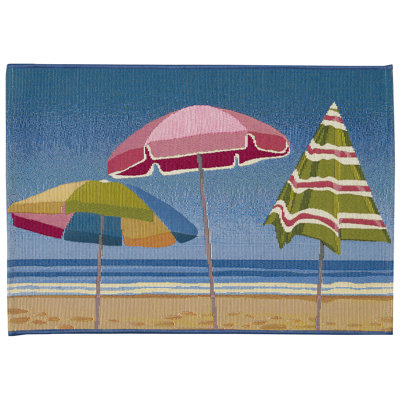 Aylesha Beach Umbrella Indoor/Outdoor Mat