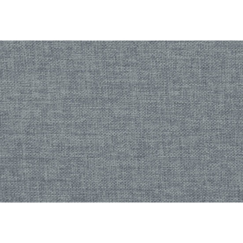 Canapé modulaire 9 pièces gris avec tissu en lin, repose-pieds et siège confortable