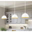 Luminaire suspendu 1 lumière blanc mat Alyvia-123223087