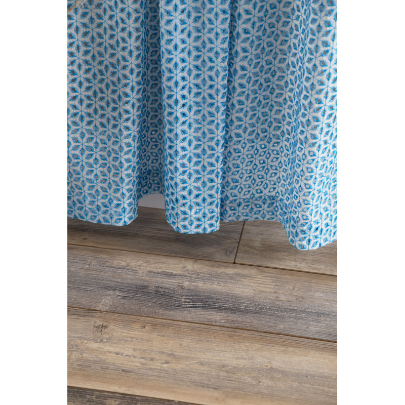 Panneaux de rideaux semi-transparents avec passe-tringle dentelle Saurav