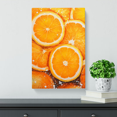 Sliced Orange Abstract - No Frame Print
