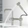 Cass 13 in. H Single-Handle High-Arc Widespread Bridge Kitchen Faucet with Pull-Out Side Sprayer