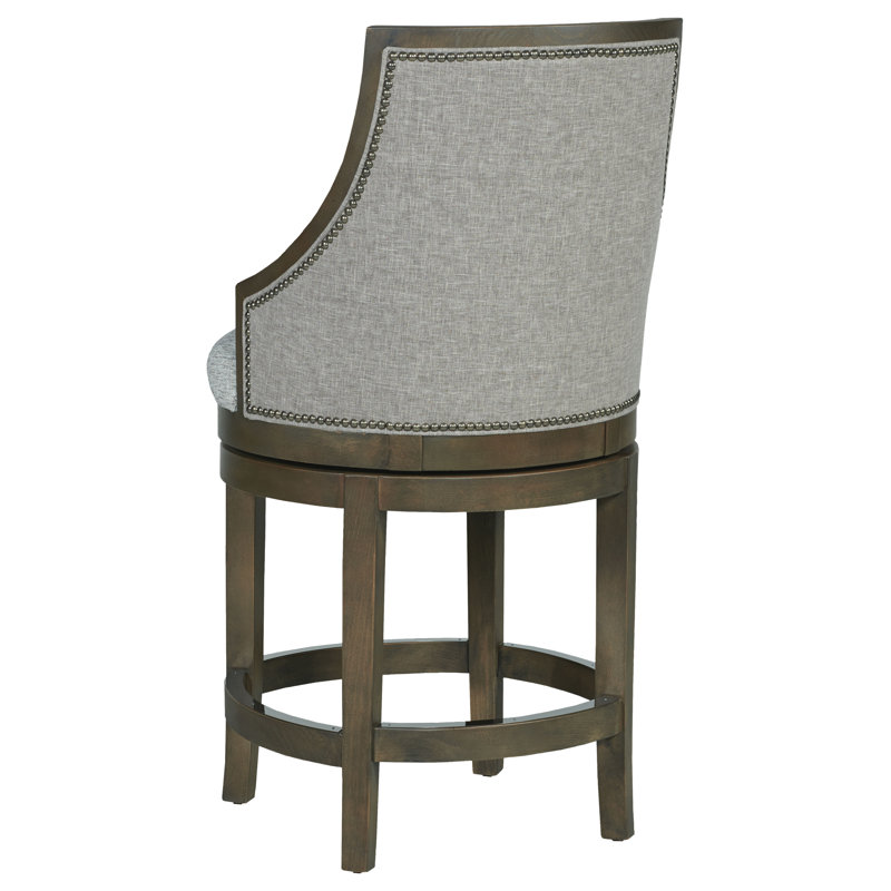 Tabouret pivotant Robroy, Tabouret de comptoir (siège d'une hauteur de 26 p, Montego Bay, Colombe 1183