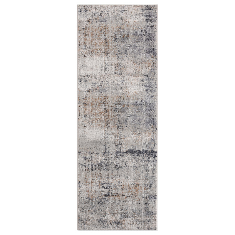 Tapis gris Annapolis, Tapis de couloir 2 pi 7 po x 7 pi 2 po