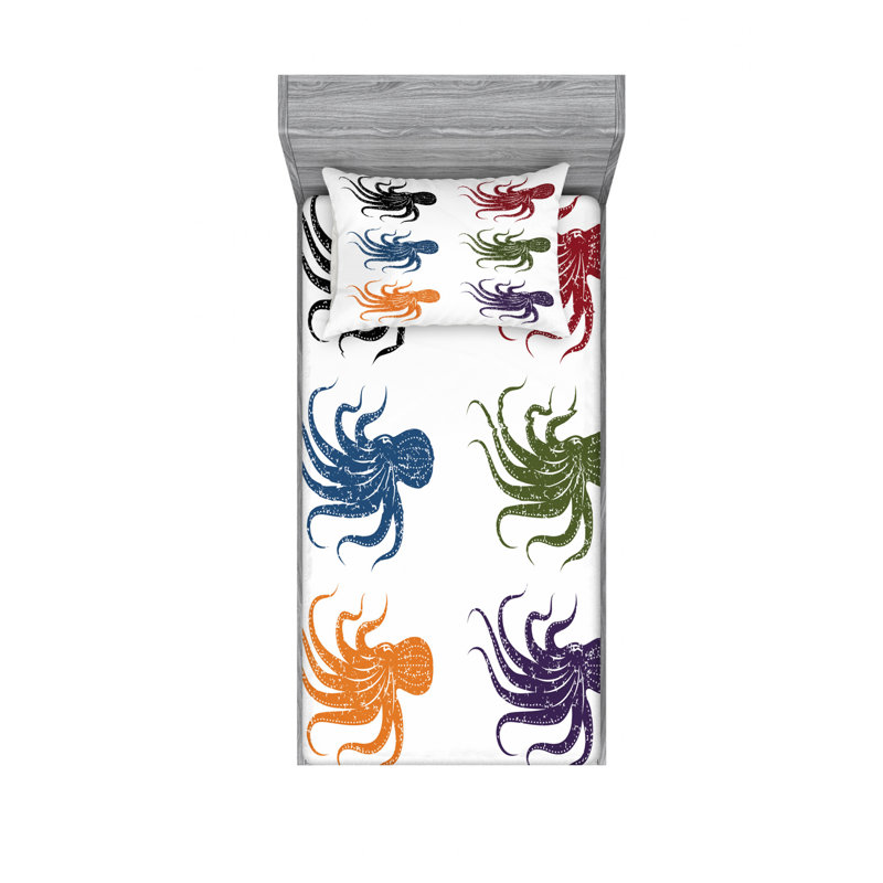 Microfiber Sheet Set, Twin XL Sheet Set with Fitted Sheet