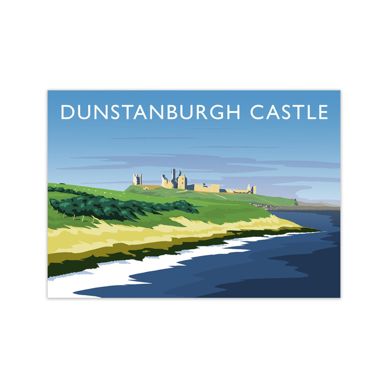 Dunstanburgh Castle by Richard O'Neill - Print, Unframed, 42cm H x 59cm W x 1cm D