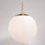 Luminaire suspendu Mid-Century moderne en laiton doré Mayella