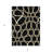 3' X 5' Black Ivory And Beige Abstract Washable Indoor Outdoor Area Rug