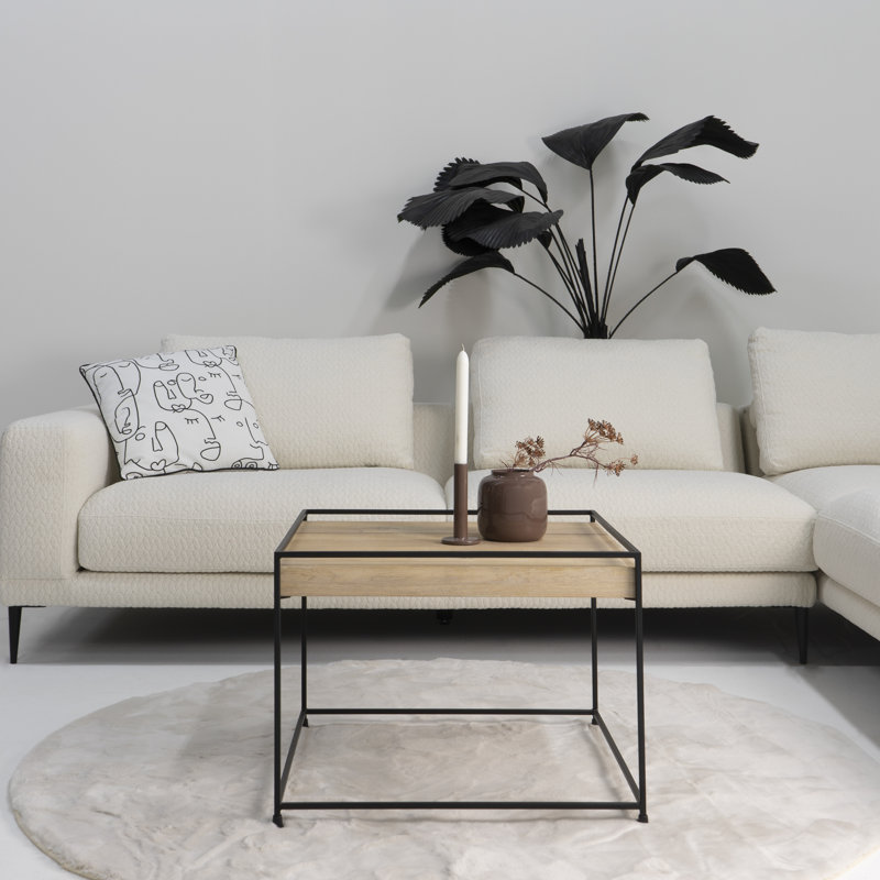 Lanette Four Leg Coffee Table, Oak, 46cm H x 60cm W x 60cm D
