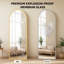 Miroir arqué pleine longueur, grand miroir de plancher avec cadre suspendu ou miroir mural incliné-844371737-844371741