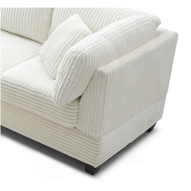 Perth G00239B-SC Sectional(Ottoman Not Include), White
