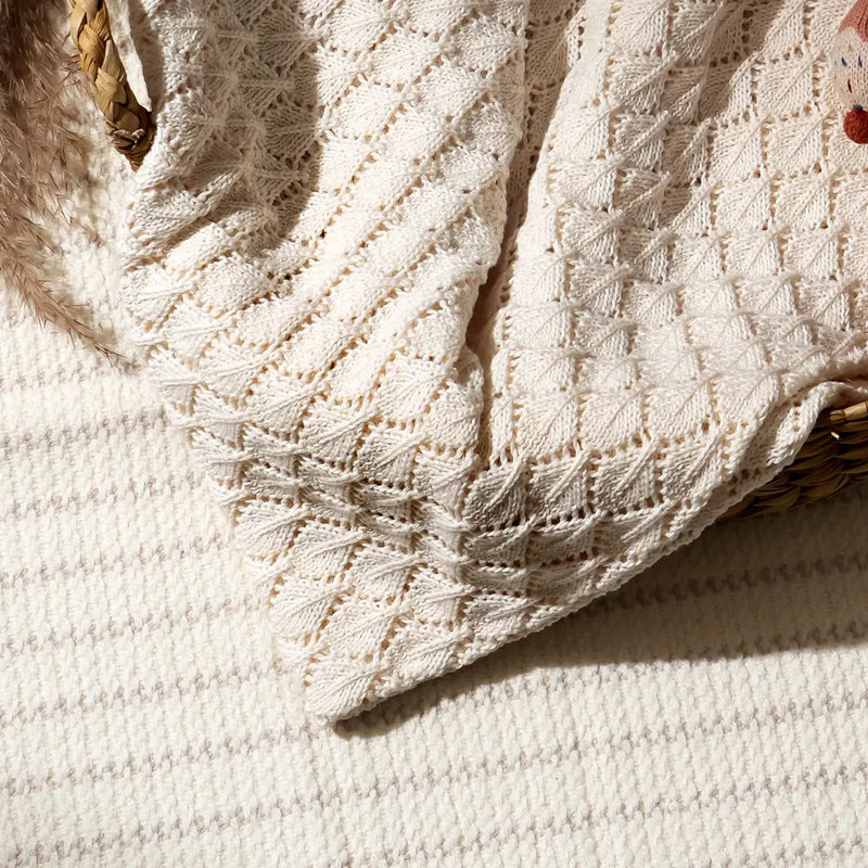 Couverture pour bébé Tijae, Crème