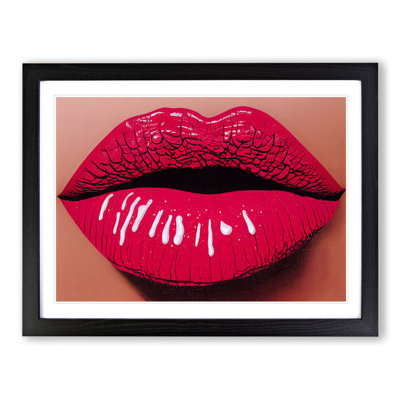 Lips Of A Woman - Single Picture Frame Print