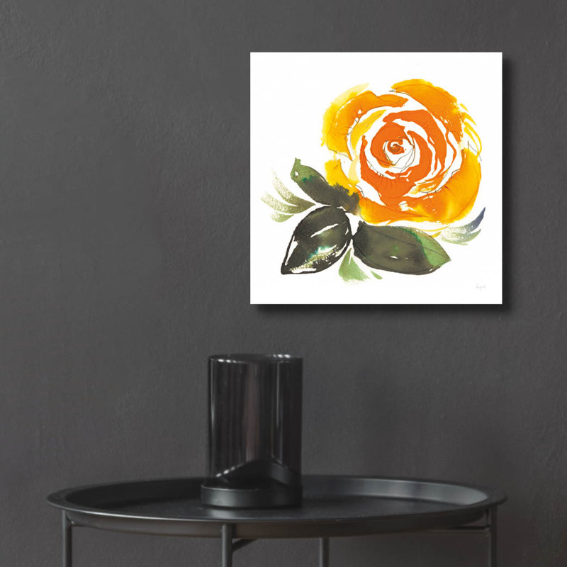 «Bold Roses», art mural en verre acrylique 2 po par Kristy, H 12 po x l 12 po x P 0,13 po