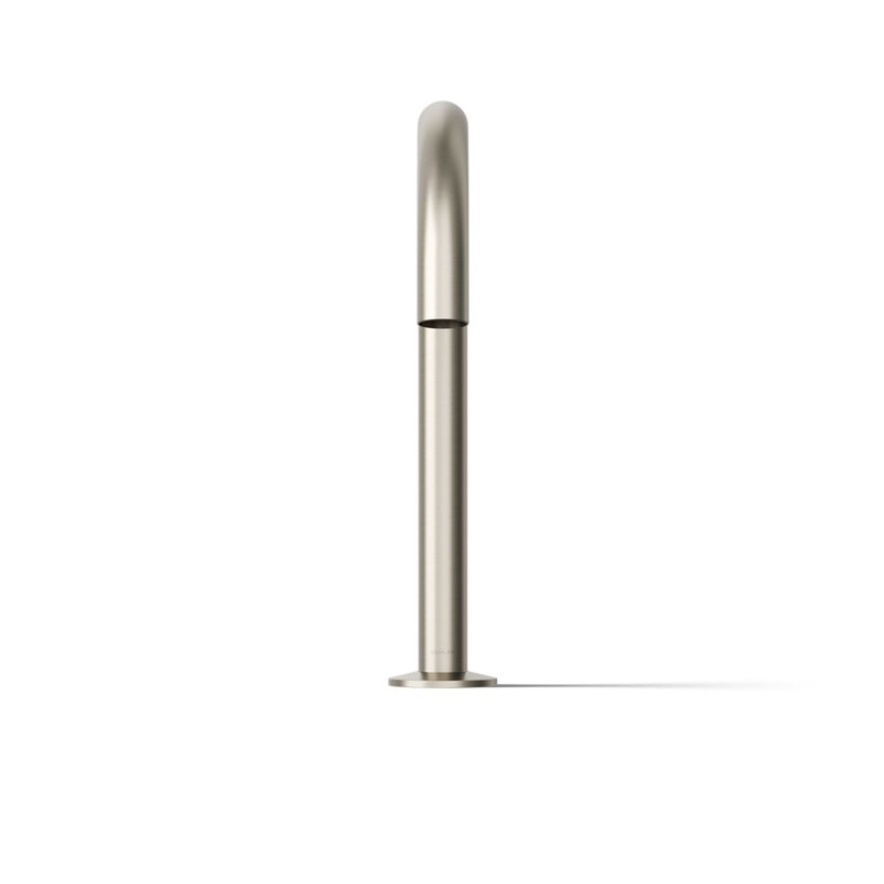 Components Deck-Mount Bath Spout With Tube Design, Silver