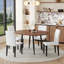 Ensemble de table de salle à manger extensible de 42 à 54 po avec chaises rembourrées confortables-115748087-115988750