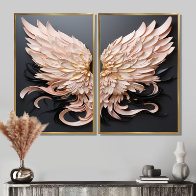 Minimalism Angel Wings - Modern Canvas Prints
