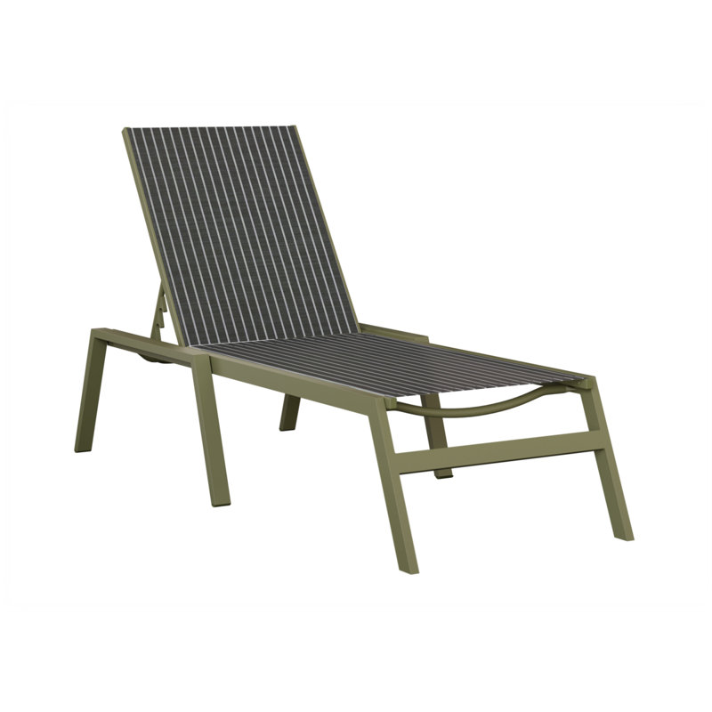 Chaise longue sans accoudoirs Berlin Gardens Vida, Vert sauge