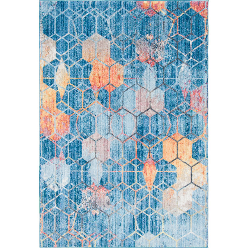 Bearden Geometric Indoor Rug, Rectangle 7'1" x 10'