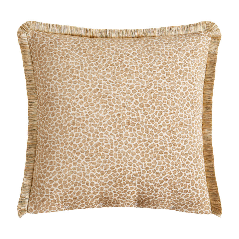 Taie d'oreiller carrée Fleur Woven Animal, Simple, Carré H 26 po x l 26 po, Housse de coussin seulement - sans coussin