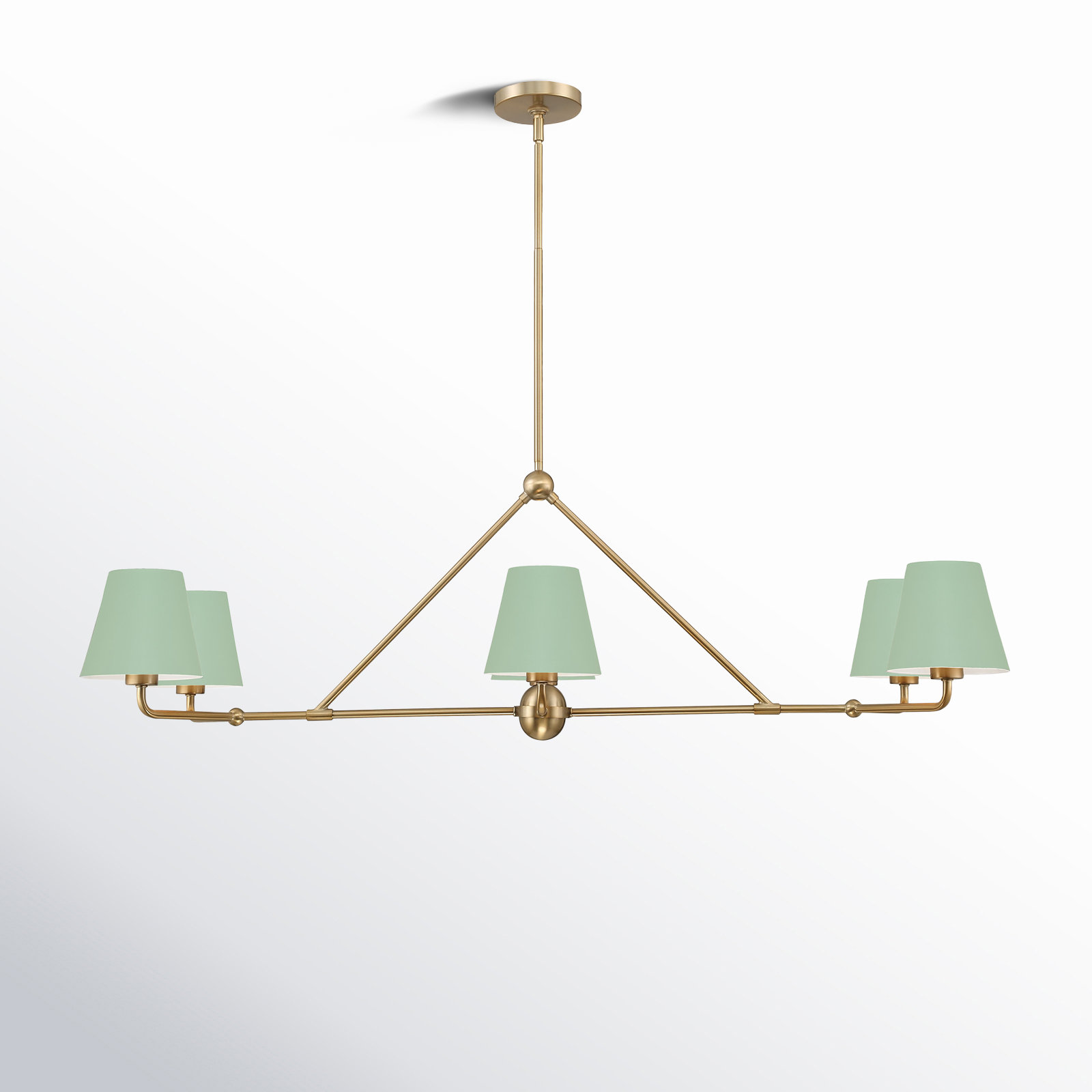 Kinston 6-Light Chandelier, Green