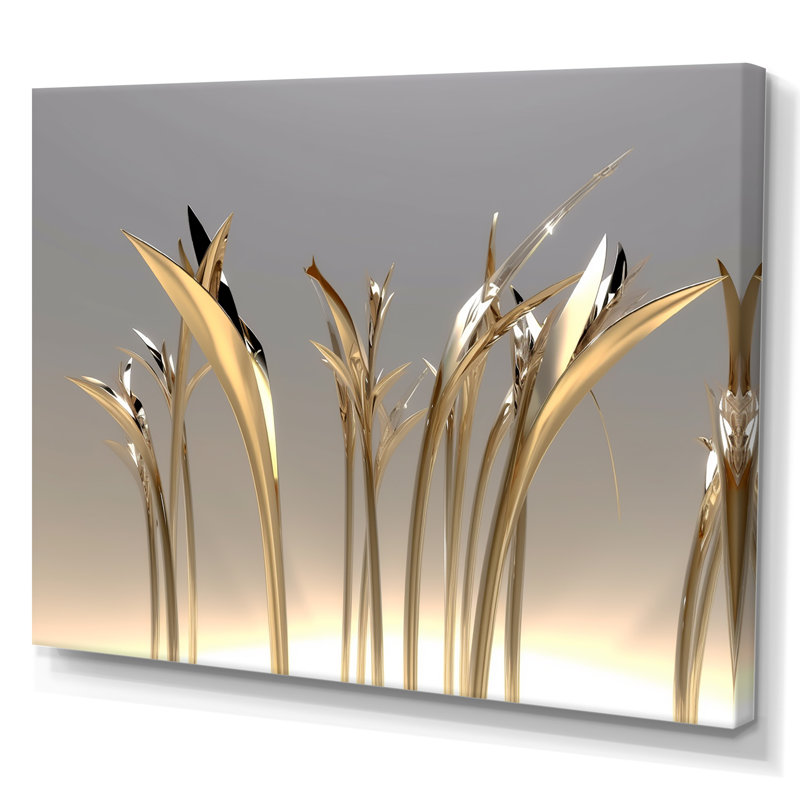 «Golden Twig Blossoming», impression sur toile, 24" H x 32" W, Toile tendue