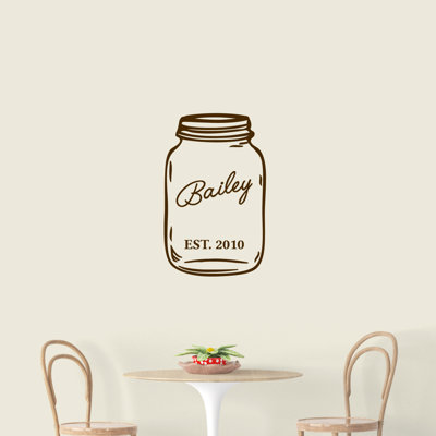 Adhésif décoratif Mason Jar