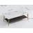 Coffee Table Rectangular Center Table For Living Room Open Space Side Table With Metal Frame