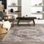 Tapis oriental / persan Harriet pour le salon, la chambre et la cuisine, gris foncé / multicolore-1201097887