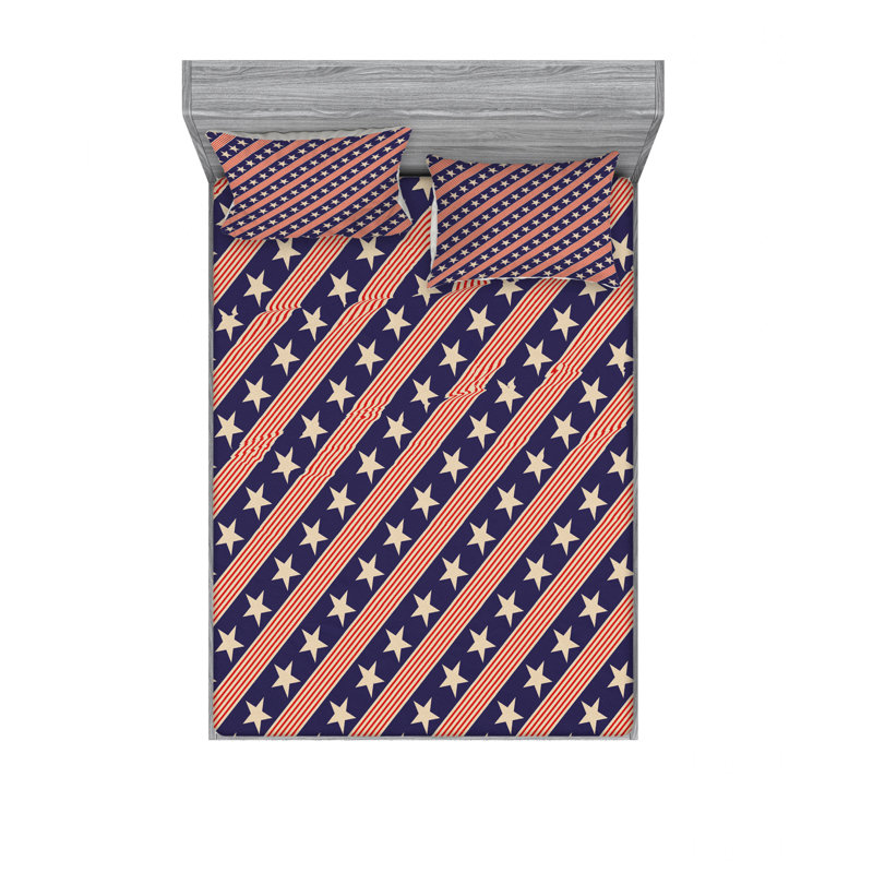 Microfiber Sheet Set, Full/Double Sheet Set with Fitted Sheet
