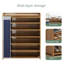 Armoire de rangement pour chaussures 100 cm à 6 niveaux pour petits espaces
