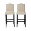 Ensemble de 2 chaises de bar et tabouret de bar
