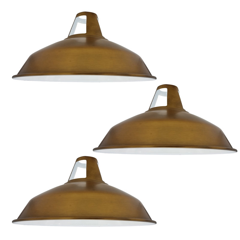 Harshaw 16cm H Metal Bowl Pendant Shade ( Uno ), Yellow Brass