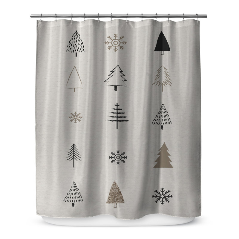 Boehmer Shower Curtain, 70" H x 71" W