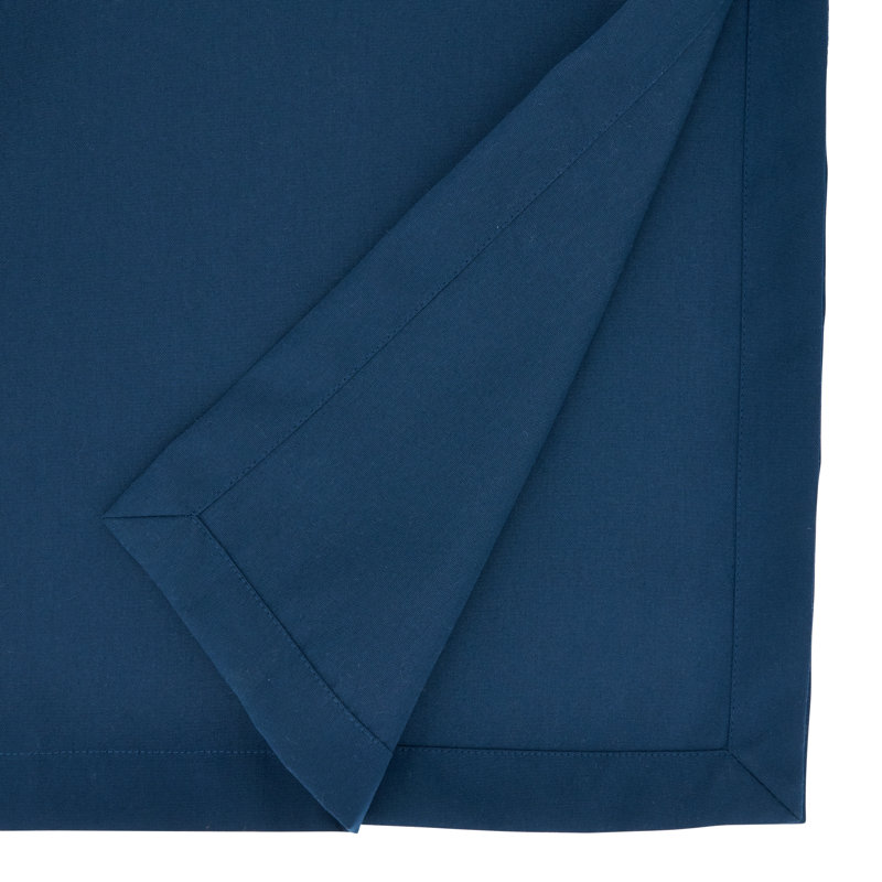 Parsonsfield Machine-Washable Polyester Table Runner, 120'' x 16'', Navy Blue