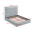 Lit plateforme tapissier 5 pièces Angulus-1157309436
