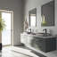 Lavabo de salle de bain rectangulaire en verre avec robinet H 10 po L 18 po x l 13 po x H 4 po Donatello-44835739-44823660