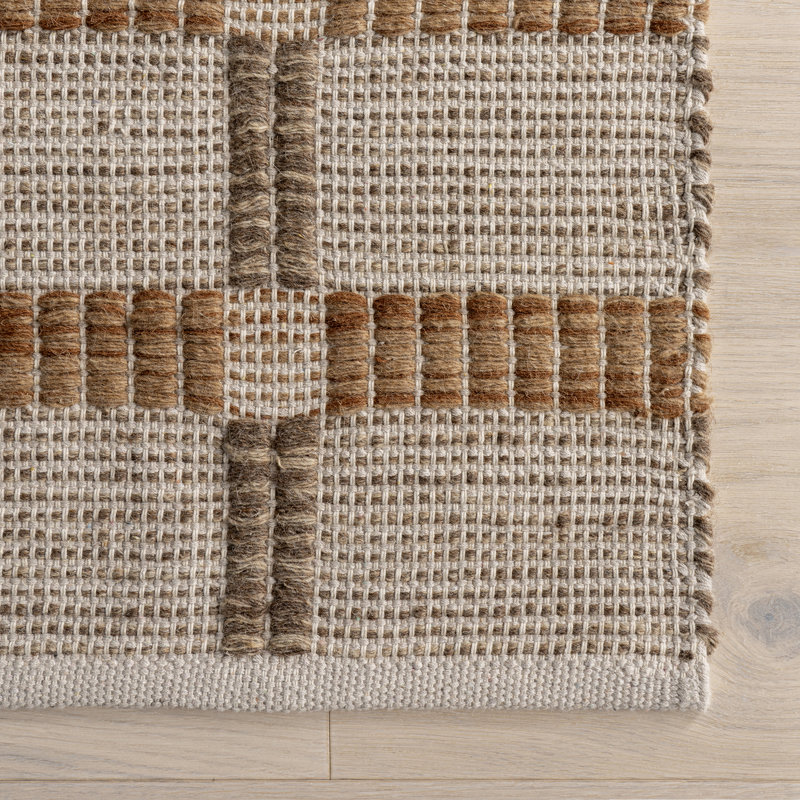  Tapis en laine et coton à carreaux Annie, Rectangle 8 pi 6 po x 11 pi 6 po