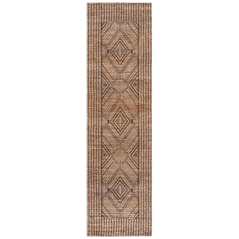 Natural Fiber 564 Jacquard Performance Geometric Rug, Runner 2'3" x 8'