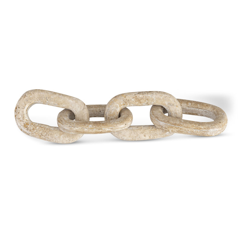 Lynx Travertine Decorative Object, Travertine