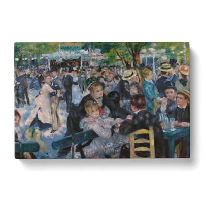 Dance At Le Moulin De La Galette by Pierre-Auguste Renoir - Wrapped Canvas Painting