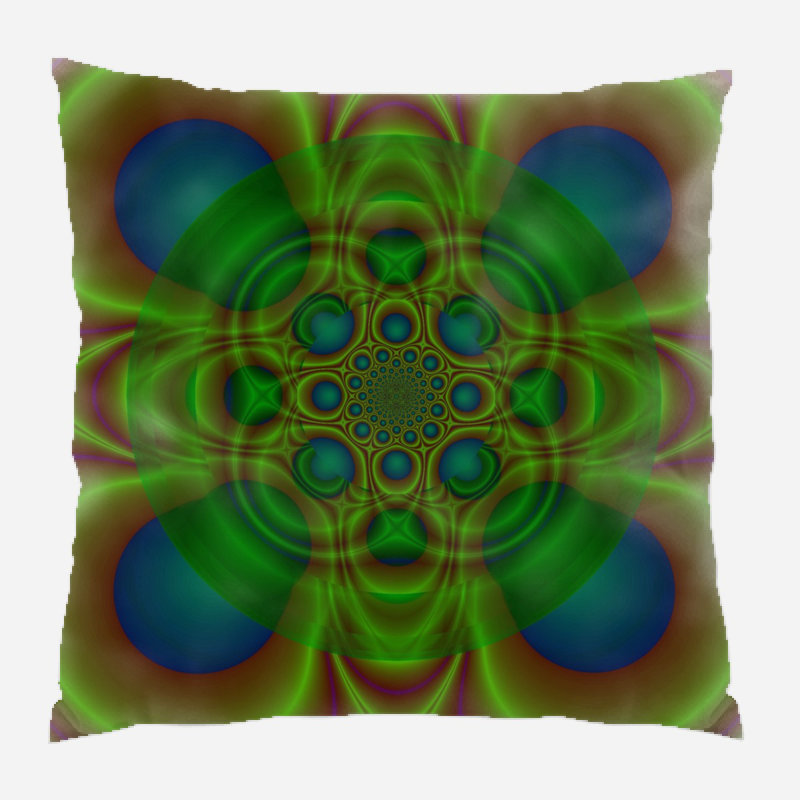 Abstract Geometric Microsuede Reversible Throw Pillow
