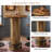 Round Bar Table Set, Farmhouse  Home Bar with 2 barstools